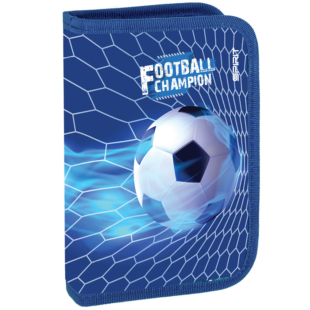Spirit: Fußball-Champion-Motiv gefülltes, aufklappbares Federmäppchen, 50-teilig