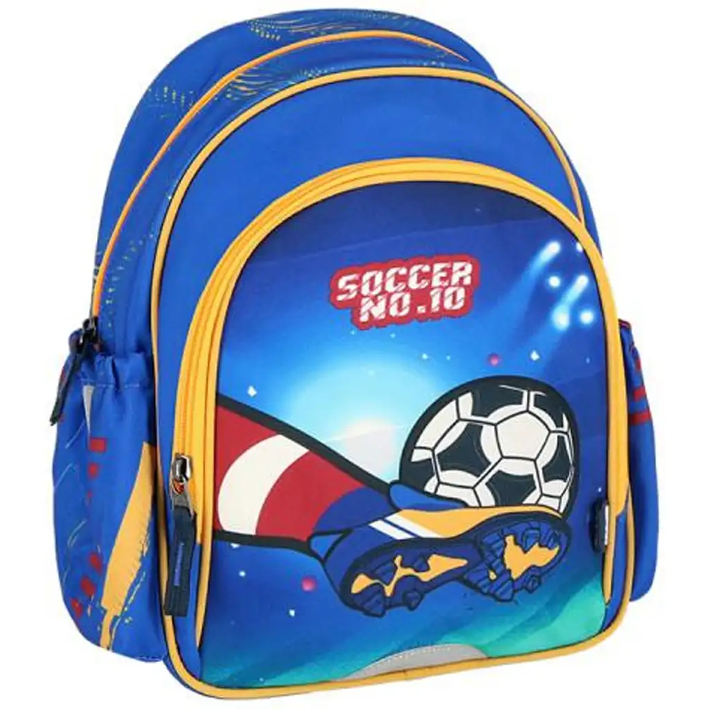Spirit: Fußball NO.10 abgerundeter Schulranzen, Rucksack 24x13x31cm