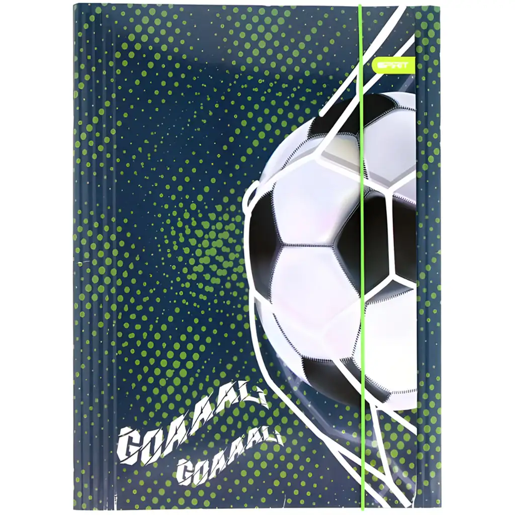 Spirit: Fußballtor Gummibandmappe A/4