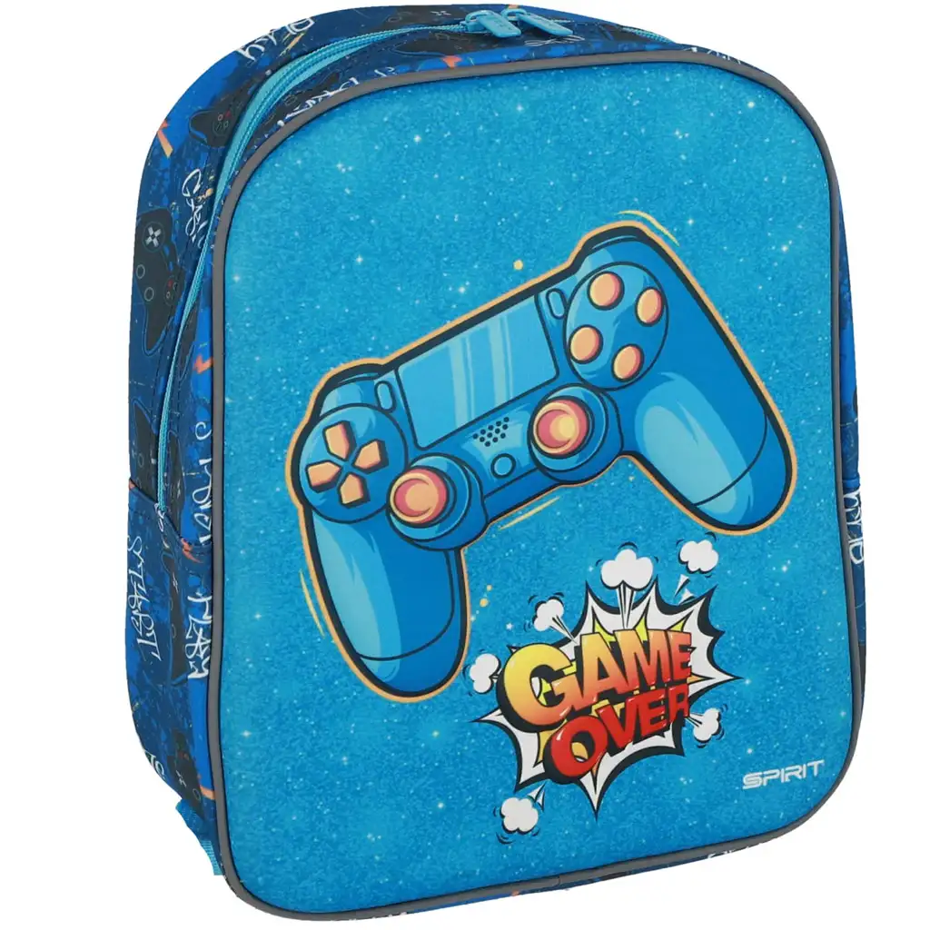 Spirit: Game over 3D-Muster Kindergartenrucksack 30x25x12cm