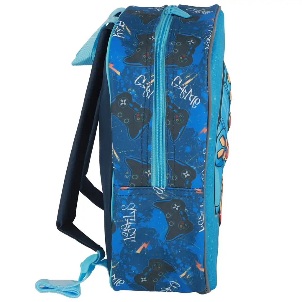 Spirit: Game over 3D-Muster Kindergartenrucksack 30x25x12cm kép 2