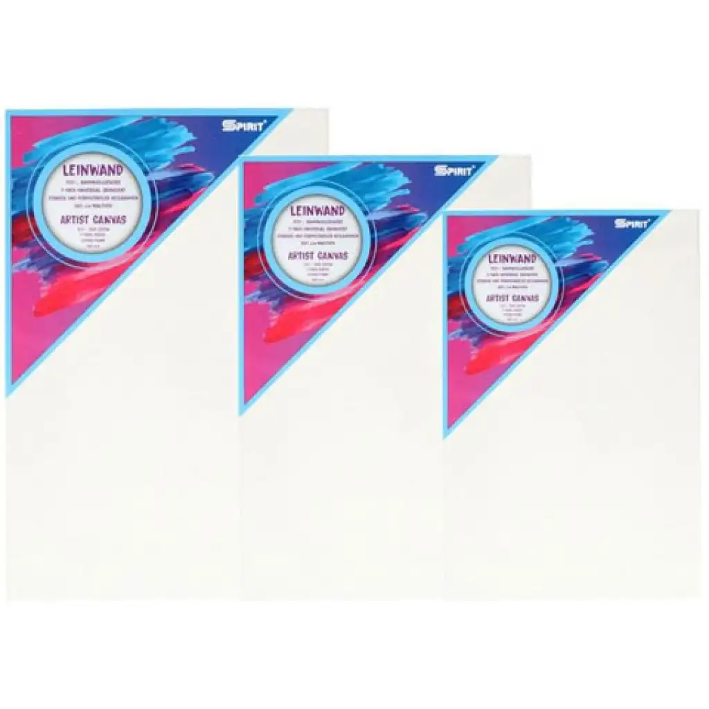 Spirit: Gespannte weiße Leinwand 24x30cm