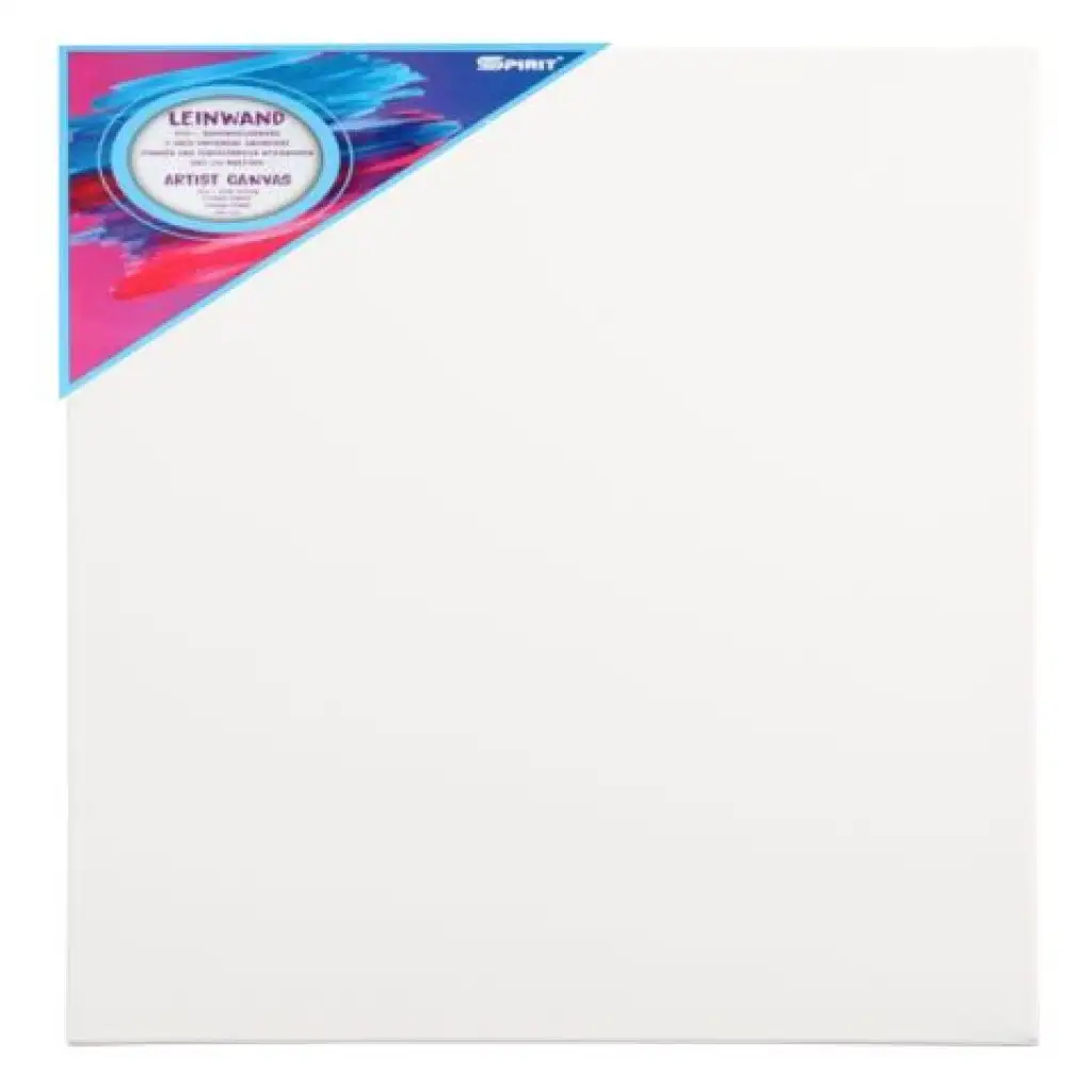 Spirit: Gespannte weiße Leinwand 80x80cm