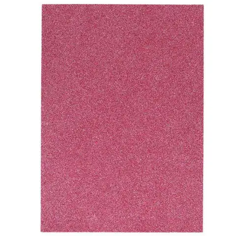 Spirit: Glitzernde Dekorationsschaumstoffplatte in Dunkelrosa A/4 1 Stk.