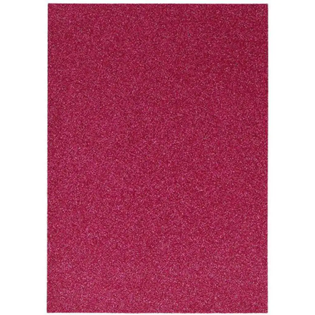 Spirit: Glitzernde Dekorationsschaumstoffplatte in Fuchsia, A4, 1 Stück