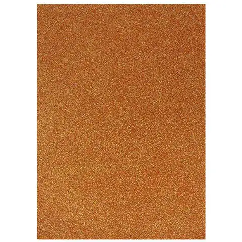 Spirit: Glitzernde Dekorationsschaumstoffplatte in Kupferrot A/4 1 Stk.