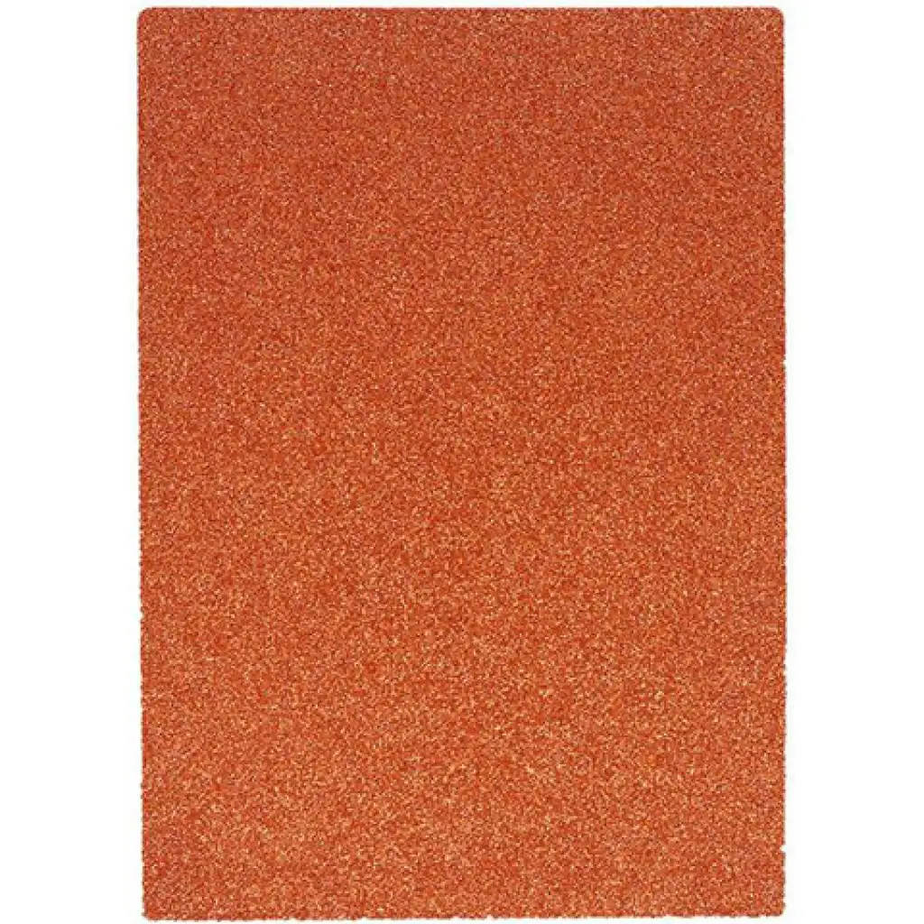 Spirit: Glitzernde Dekorationsschaumstoffplatte in Orange A/4 1 Stk.