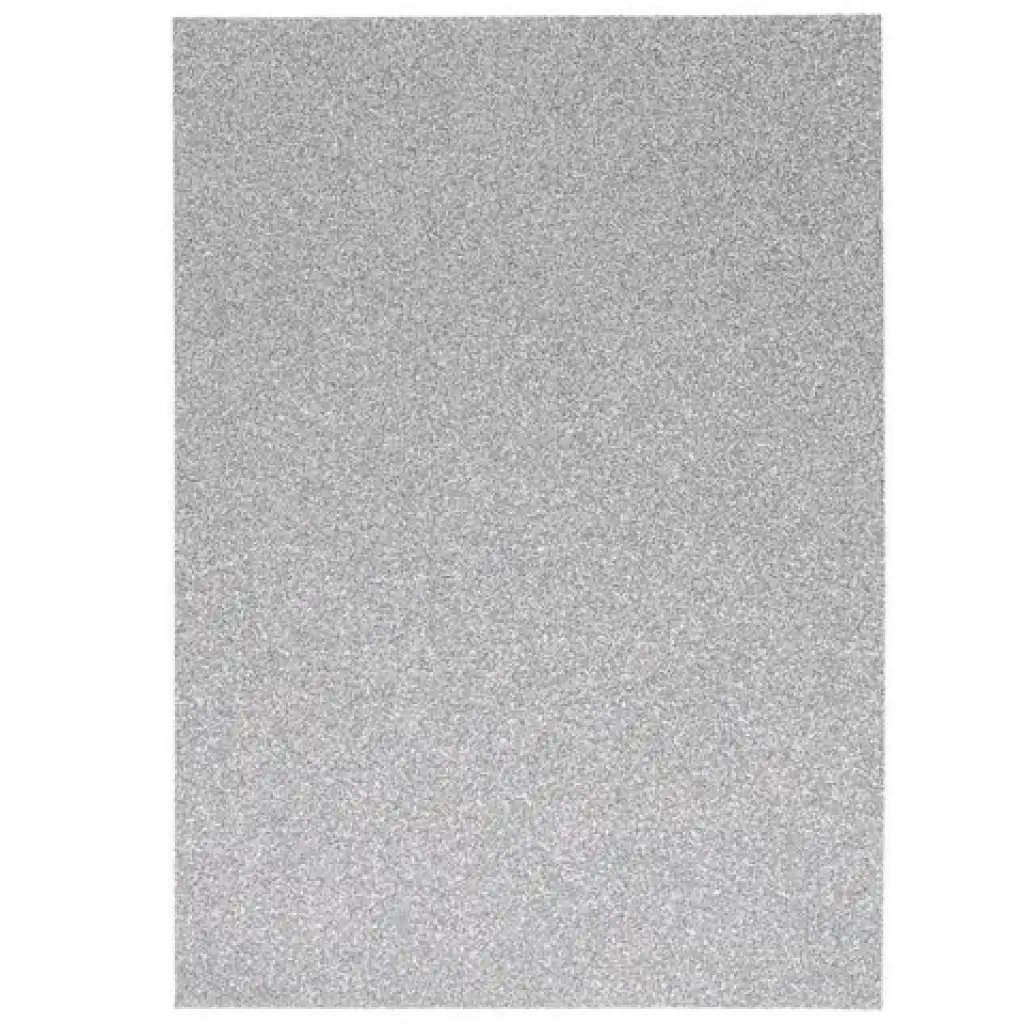 Spirit: Glitzernde Dekorationsschaumstoffplatte in Silber, A4, 1 Stück