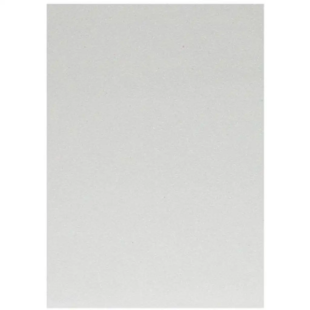 Spirit: Glitzernde Dekorationsschaumstoffplatte in Weiß A/4 1 Stück