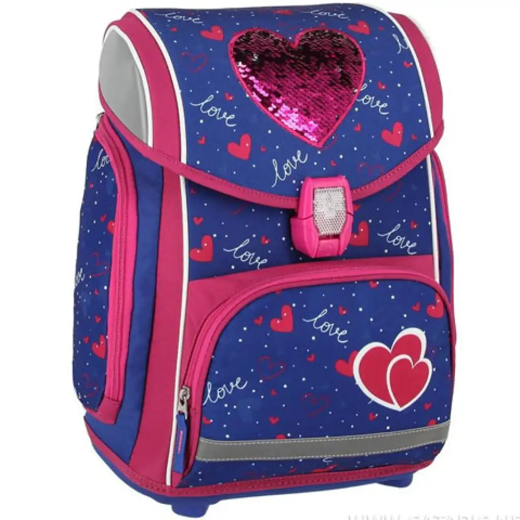 Spirit: Heart love 5-teiliges Schulrucksack-Set mit Zubehör und LED-Licht kép 2