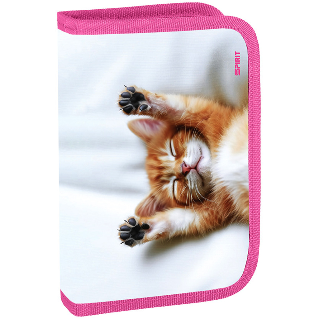 Spirit: Katzenmuster Klapptafel-Etui mit 50 Teilen