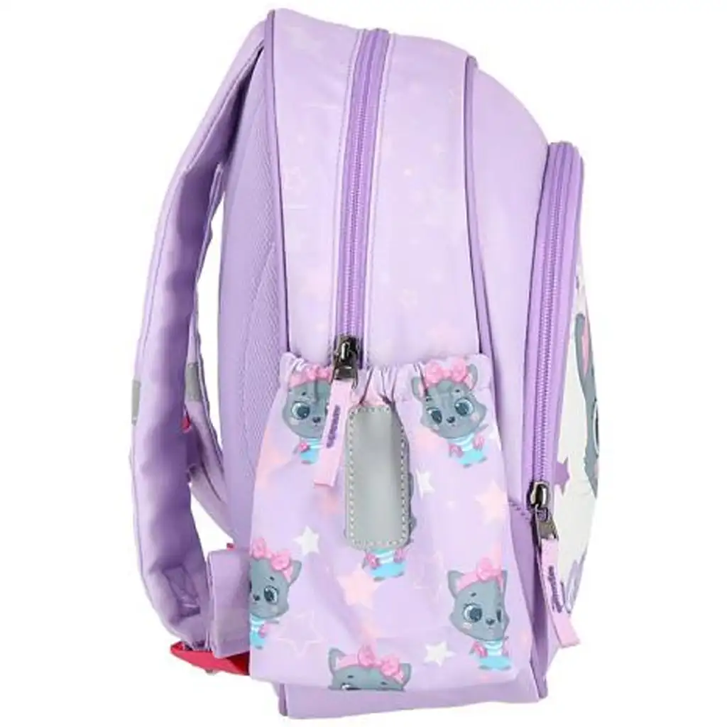 Spirit: Kitty graue Katzen abgerundeter Schulranzen, Rucksack 31x13x24cm kép 2