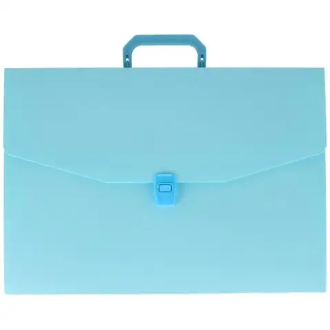 Spirit: Klassische pastellblaue Aktenmappe mit Griff A4