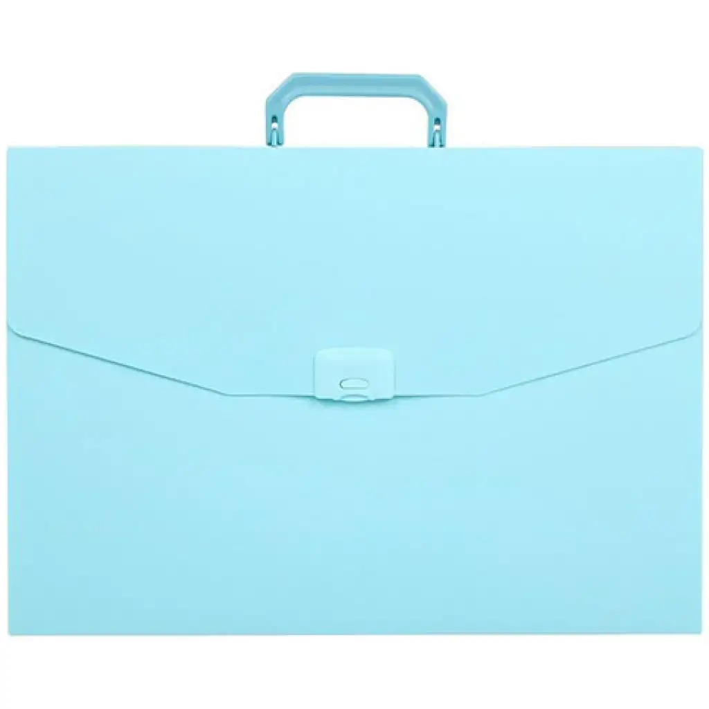 Spirit: Klassische pastellblaue Dokumentenmappe mit Griff, A3