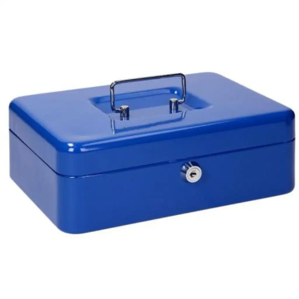 Spirit: Kleine blaue abschließbare Geldkassette - CB320