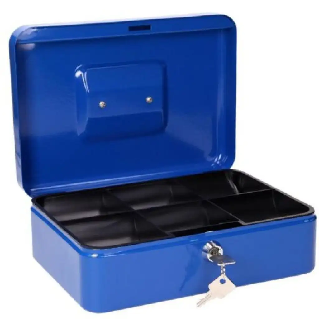 Spirit: Kleine blaue abschließbare Geldkassette - CB320 kép 2