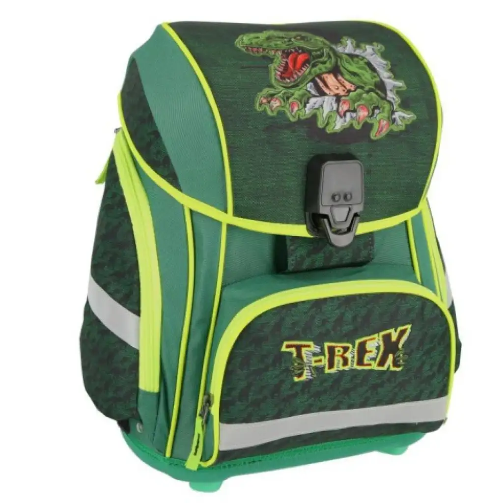 Spirit: LED-Schulranzen mit T-Rex-Muster, Rucksack 5-teiliges Set kép 2