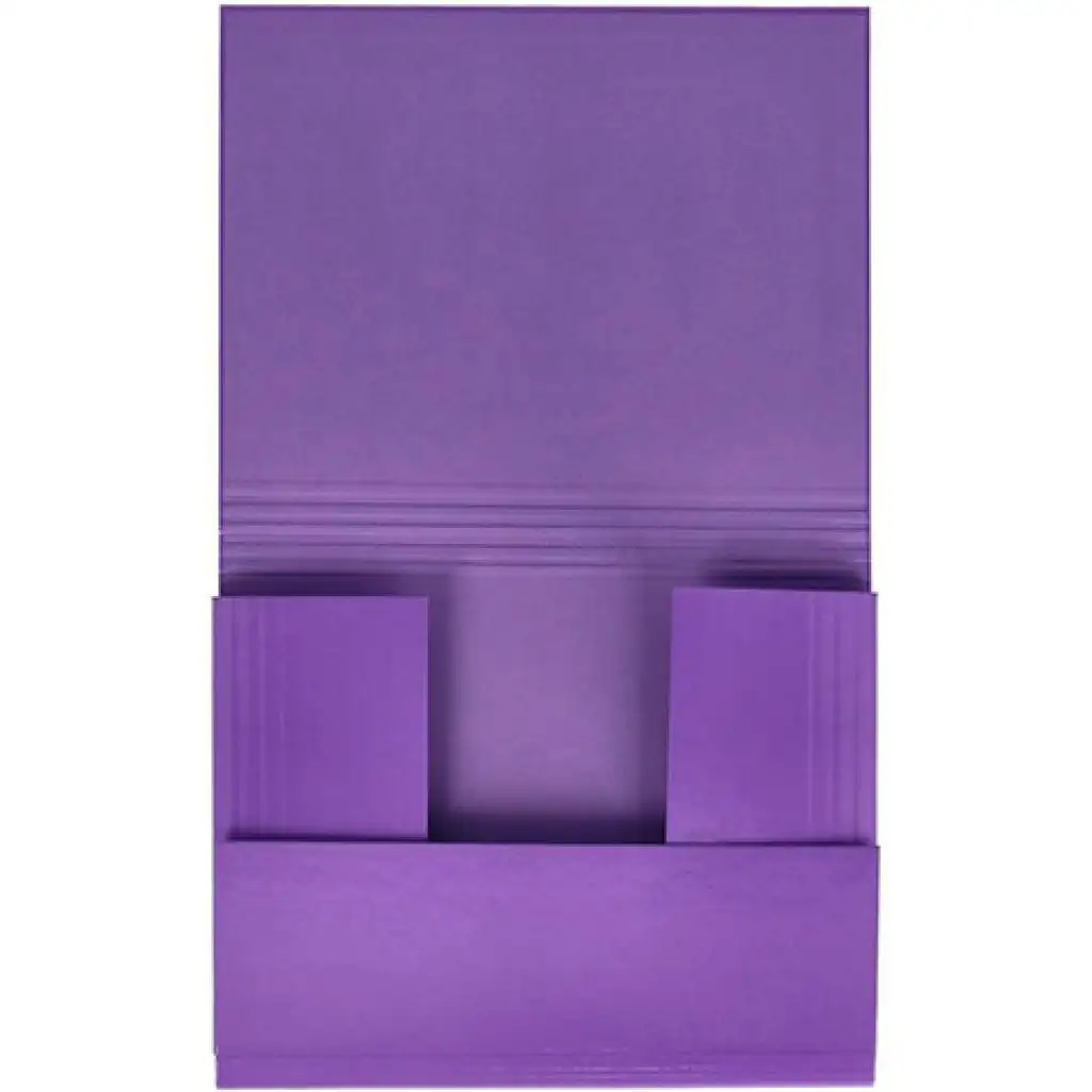 Spirit: Lila Gummiband-Kartonmappe A4 mit 30mm Dicke kép 2