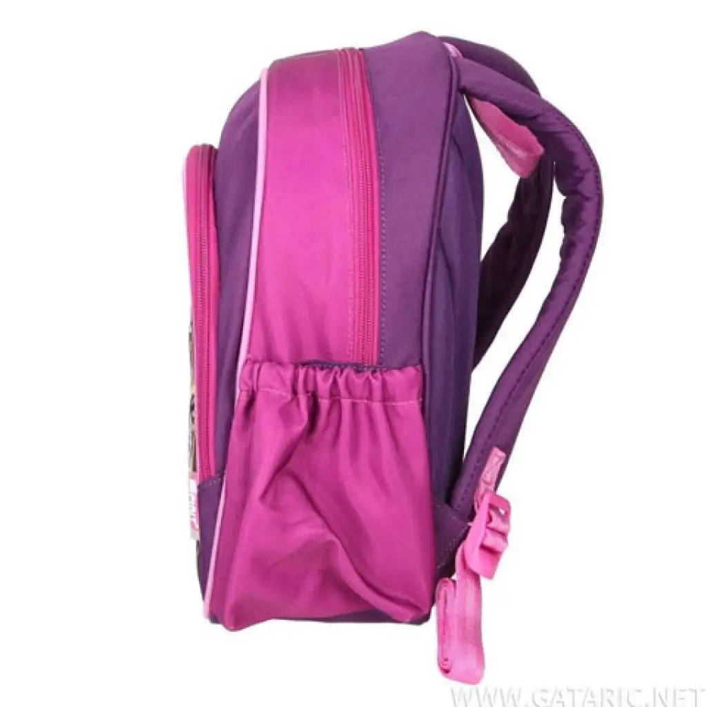 Spirit: Lila Schmetterlings-Rucksack, abgerundeter Schulranzen, 24x13x31cm kép 2