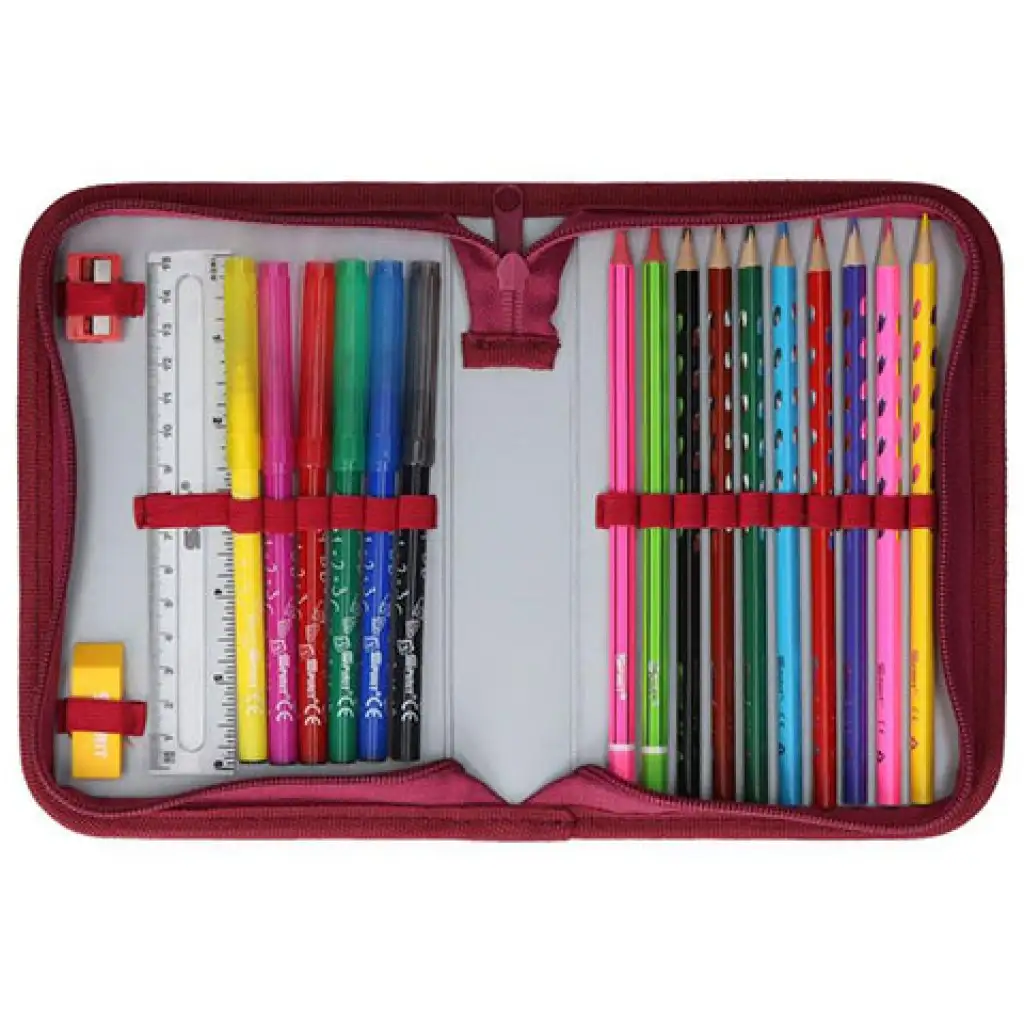 Spirit: Love heart 3D gemustertes aufklappbares gefülltes Federmäppchen 19-teilig kép 2