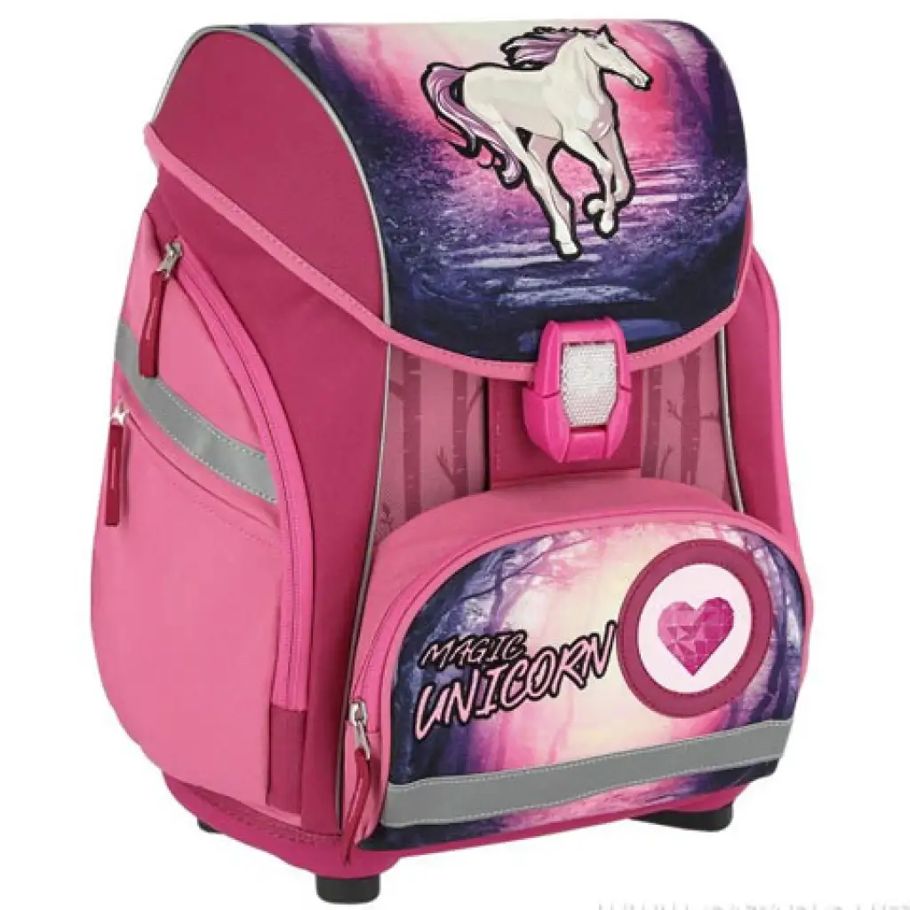 Spirit: Magisches Einhorn 5-teiliges Schulrucksack-Set mit Zubehör und LED-Licht kép 4