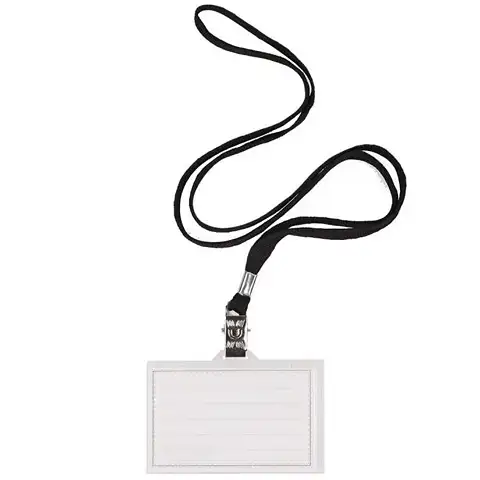 Spirit: Namenskartenhalter mit schwarzem Lanyard 90x60mm 1 Stück kép 2