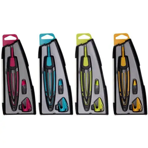 Spirit: Rainbow farbige 5-teilige Zirkelset in Box