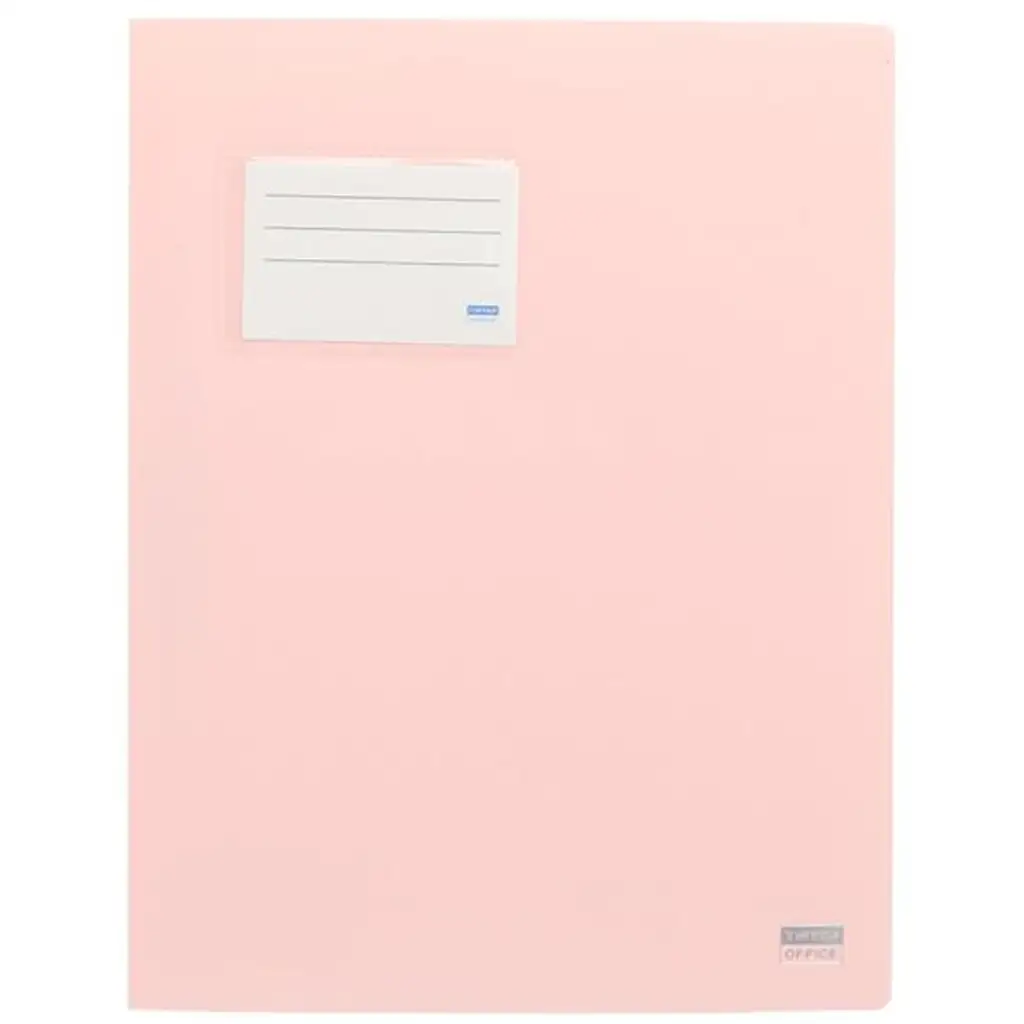 Spirit: Ringbuch mit Kartenhalter in Pastell-Orange, A4.