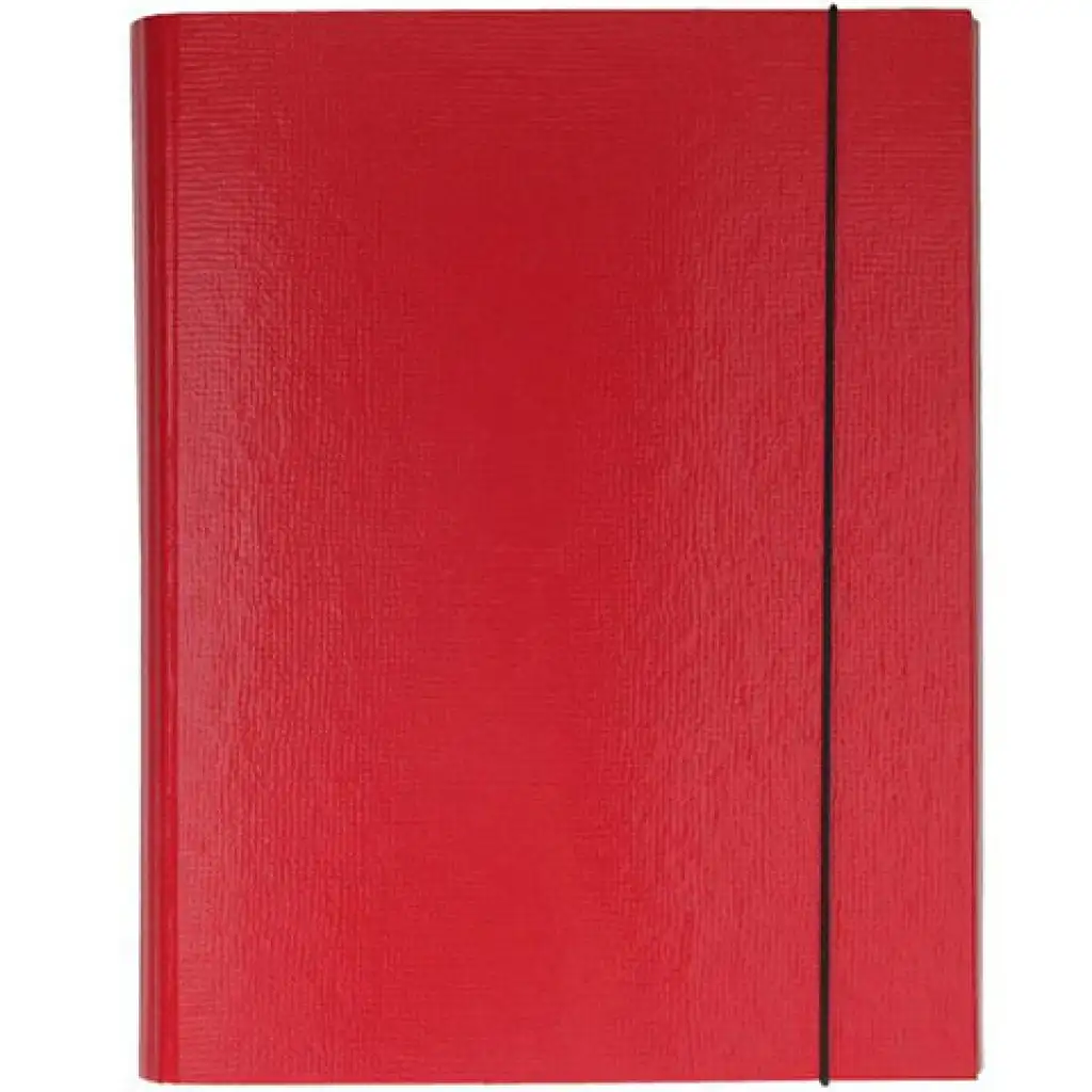 Spirit: Rote Gummiband-Kartonmappe A4 mit 30mm Dicke