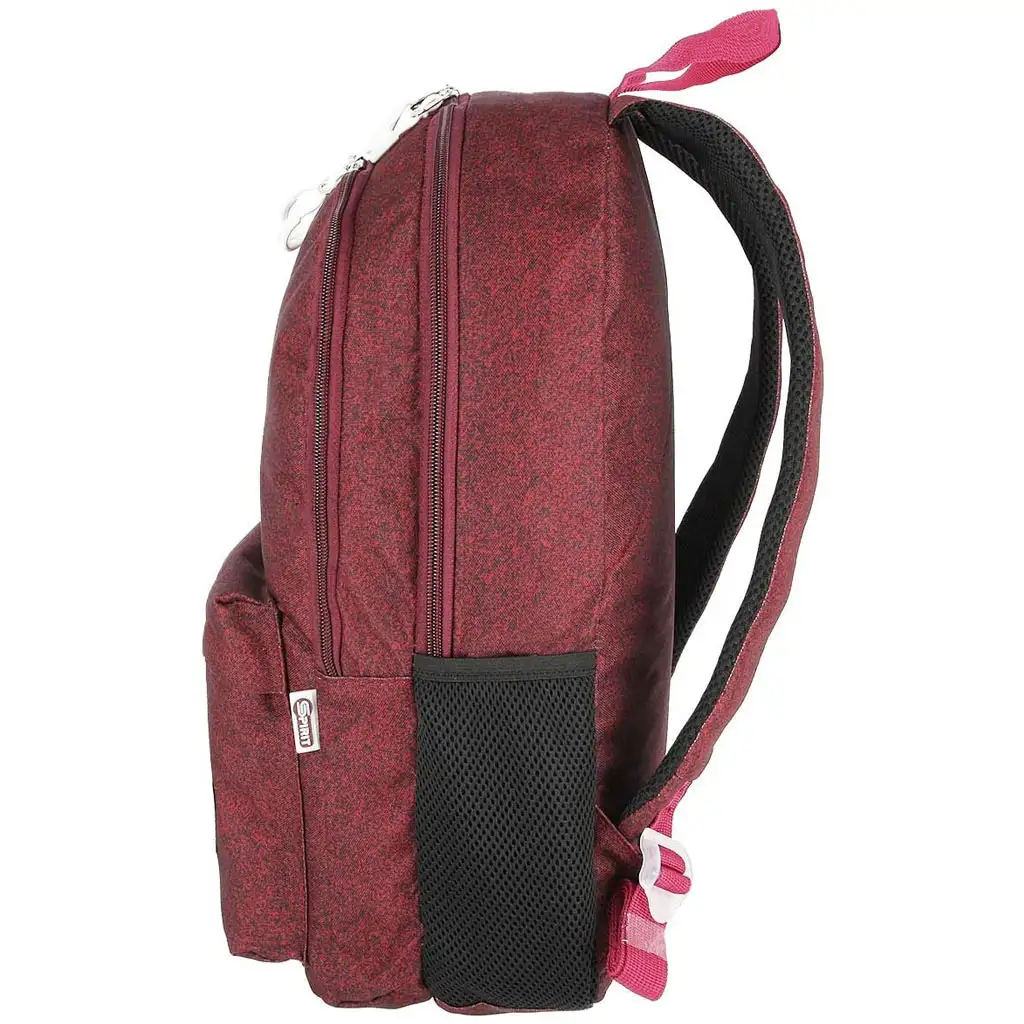 Spirit: SHADE bordeaux abgerundeter dreifach unterteilter Schulranzen, Rucksack 43x29x21cm kép 2