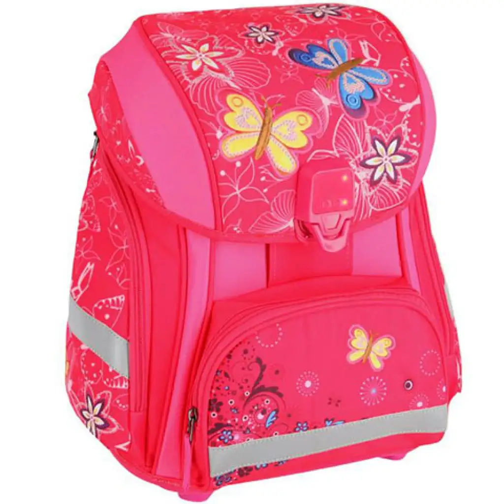 Spirit: Schmetterlingsmuster, LED-Schulranzen, Rucksack 5-teiliges Set kép 6