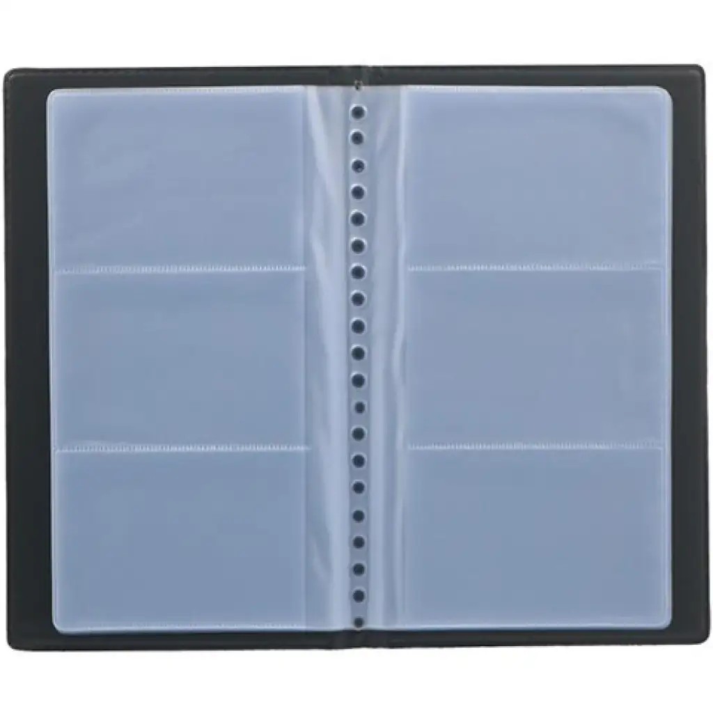 Spirit: Schwarzer Visitenkartenhalter mit 240 Fächern kép 2