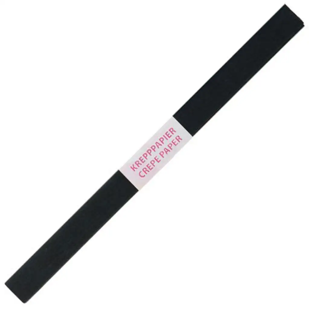 Spirit: Schwarzes Krepppapier 200x50cm