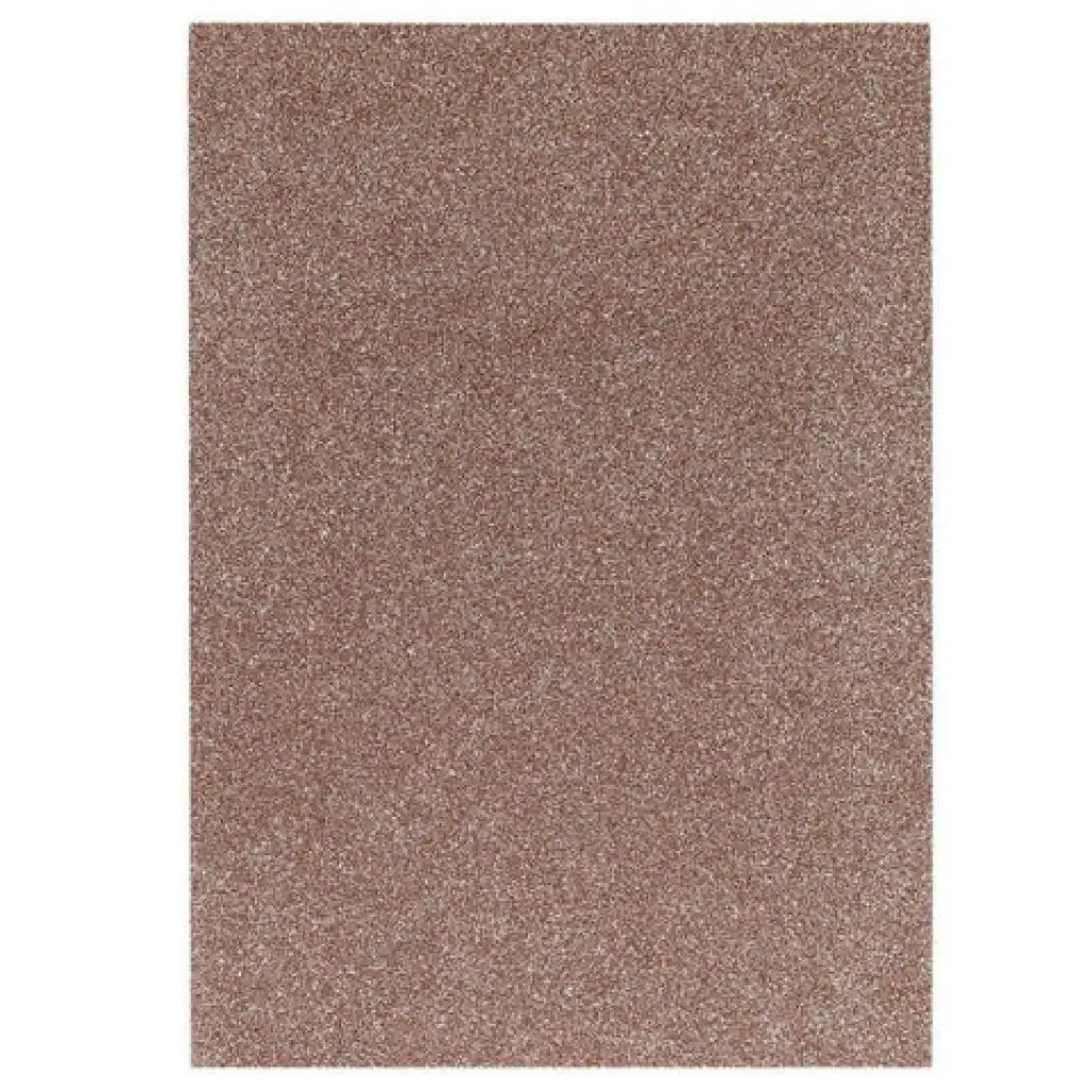 Spirit: Selbstklebender glitzernder Dekorationsschaumstoff in Braun, A4, 1 Stück