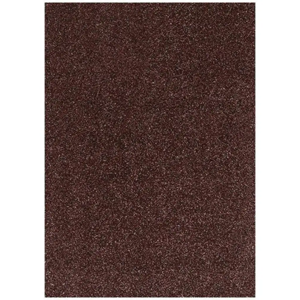 Spirit: Selbstklebender glitzernder Dekorationsschaumstoff in Dunkelbraun A/4 1 Stück