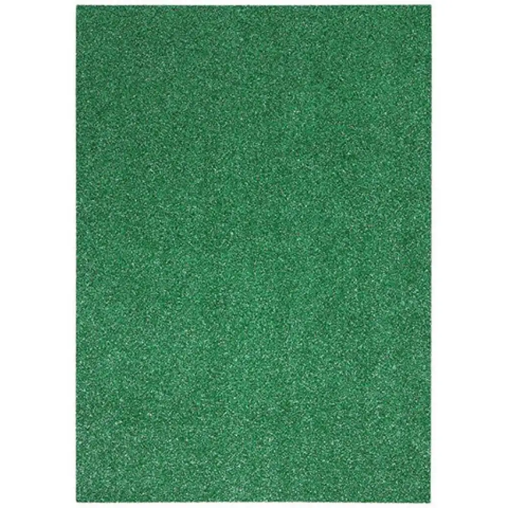 Spirit: Selbstklebender glitzernder Dekorationsschaumstoff in Dunkelgrün A/4 1 Stk.
