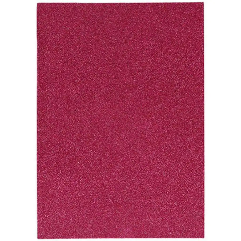 Spirit: Selbstklebender glitzernder Dekorationsschaumstoff in Fuchsia, A4, 1 Stück