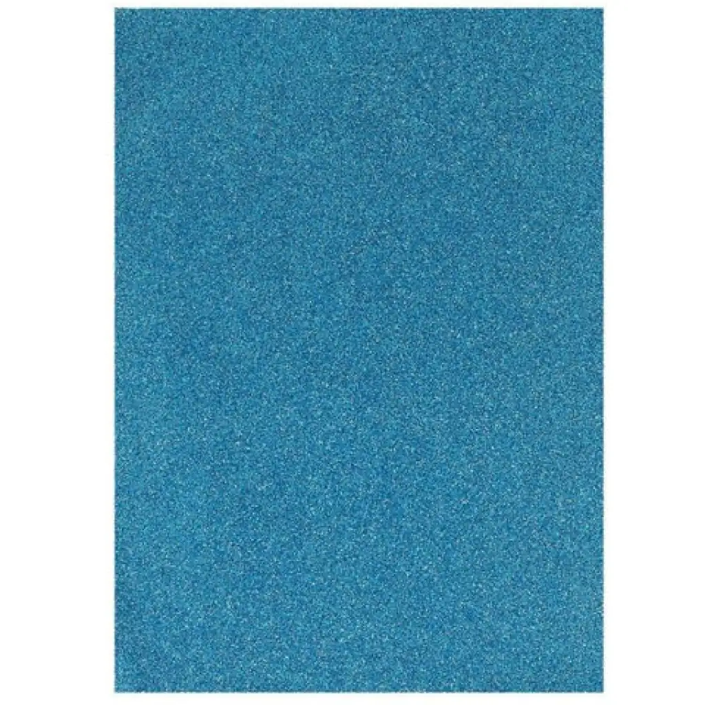 Spirit: Selbstklebender glitzernder Dekorationsschaumstoff in Hellblau A/4 1 Stück