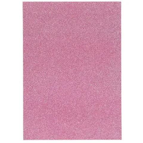 Spirit: Selbstklebender glitzernder Dekorationsschaumstoff in Rosa, A4, 1 Stück