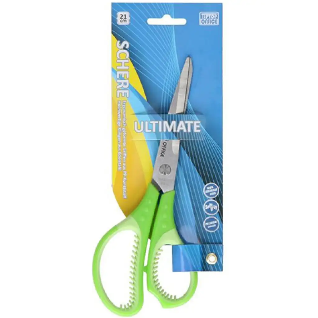 Spirit: Soft Grip Ultimate Schul- und Büro-Schere mit 21 cm Edelstahlklinge in verschiedenen Farben, 1 Stück kép 2