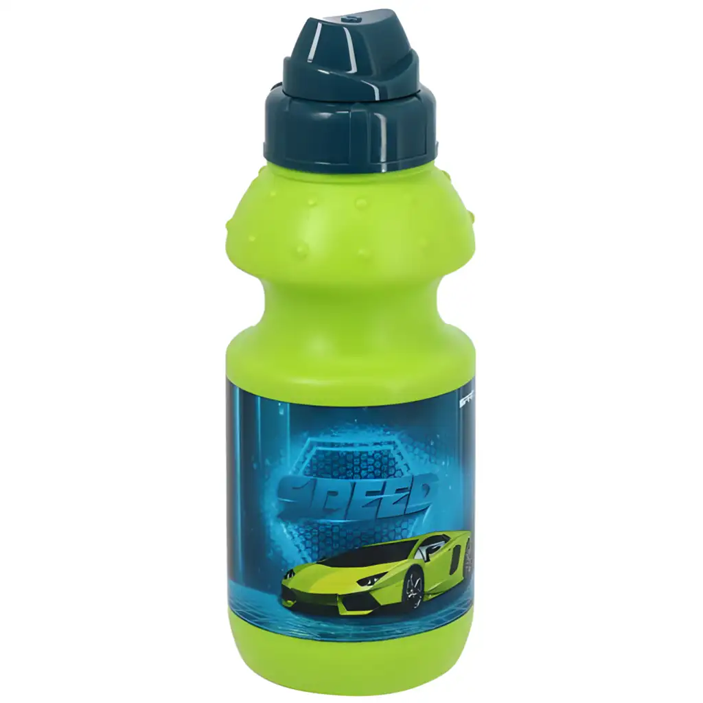 Spirit: Speed Car neon grüne Trinkflasche 350ml