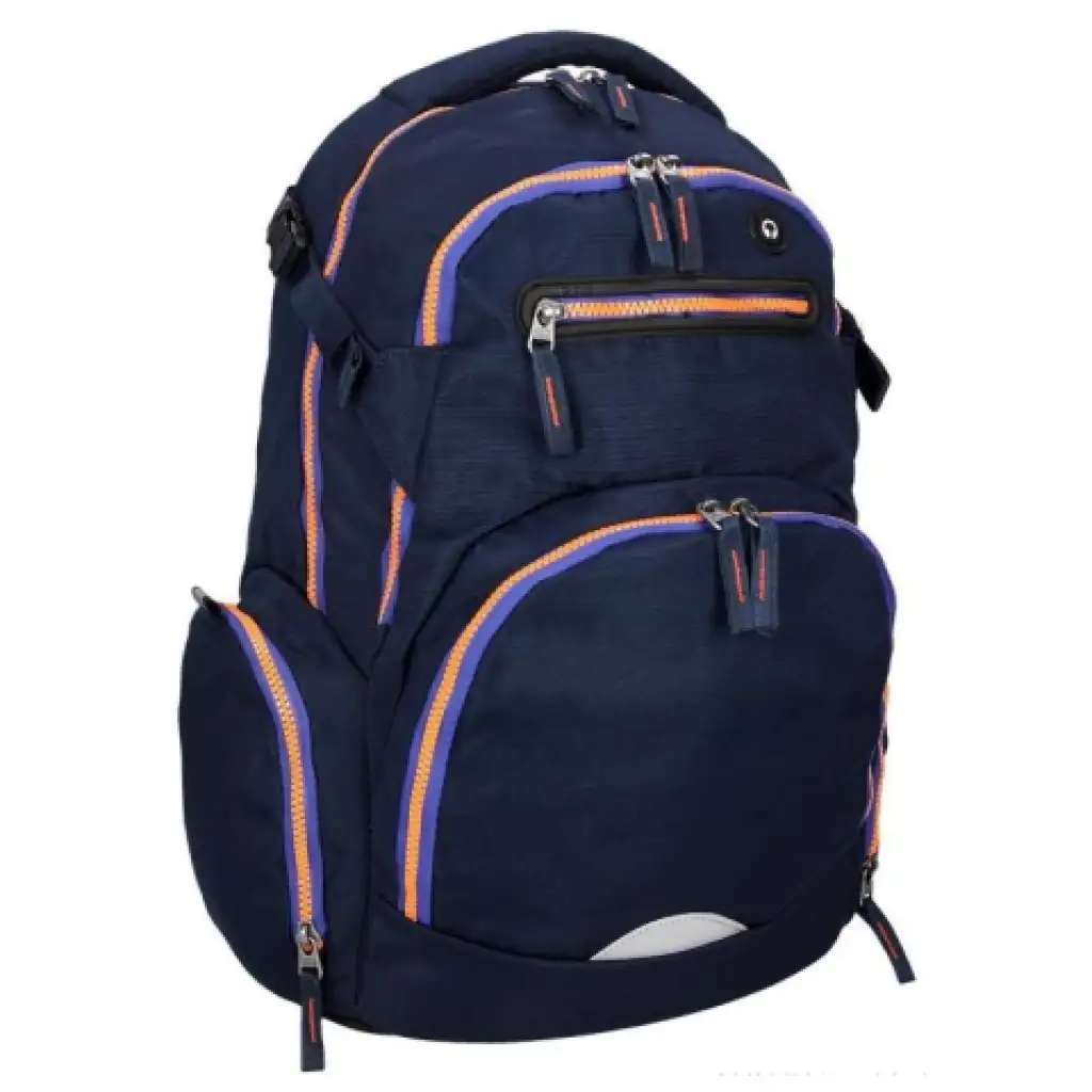 Spirit: Stinger dunkelblauer Premium ergonomischer Schulranzen Rucksack 26x32x44cm kép 3