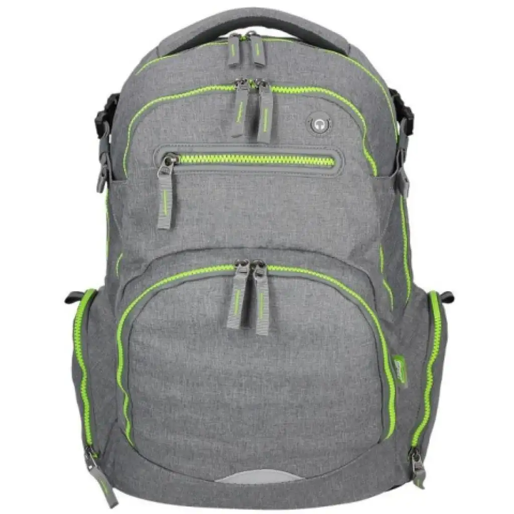 Spirit: Stinger silbergrauer Premium ergonomischer Schulranzen Rucksack