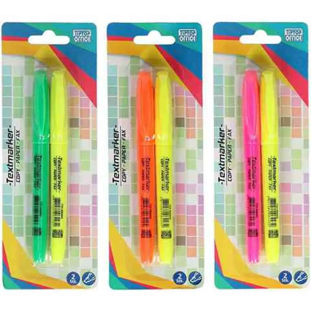 Spirit: Textmarker-Set 2-teilig in verschiedenen Ausführungen