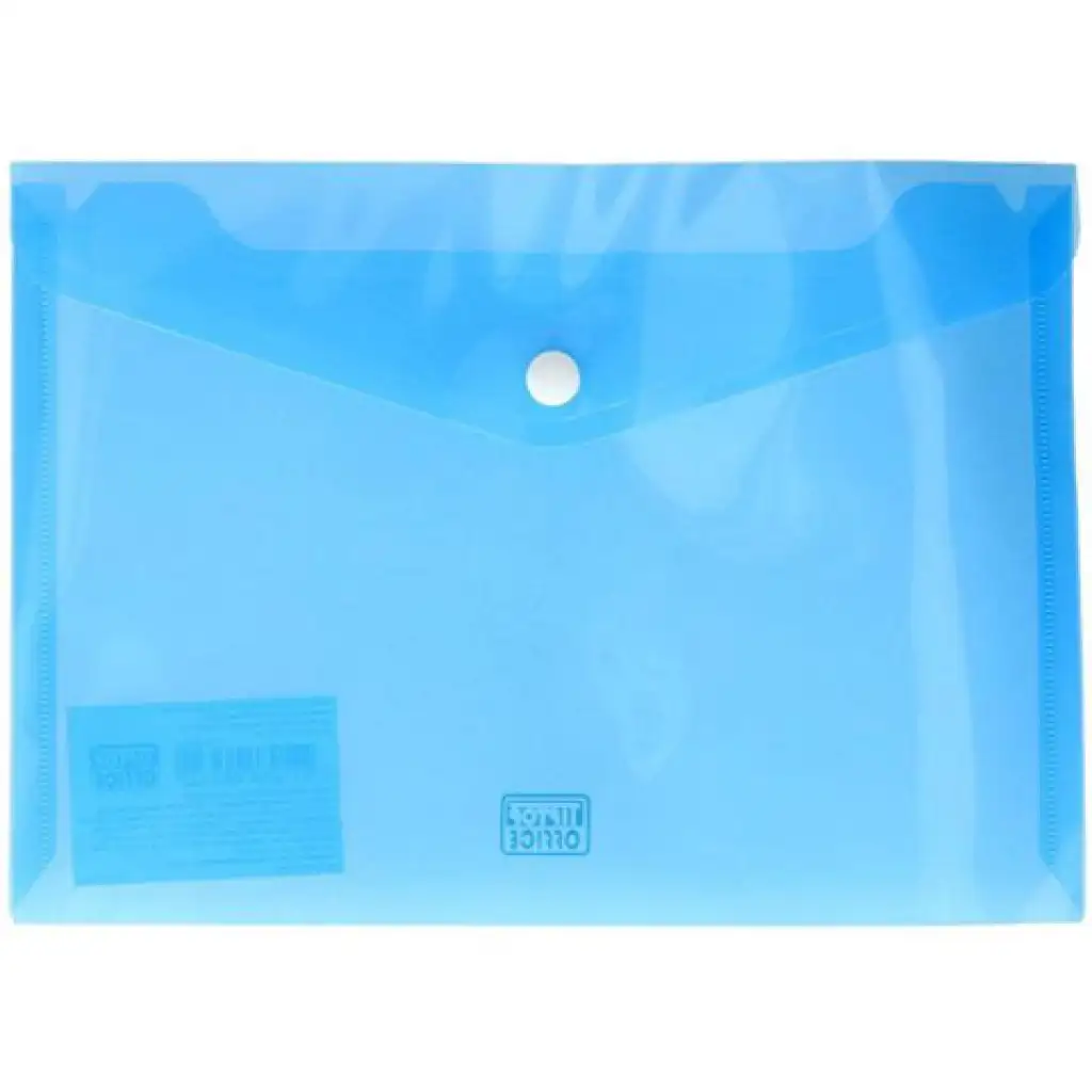 Spirit: Transparente blaue Dokumentenmappe in A5-Größe