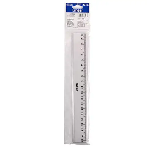 Spirit: Transparenter Lineal 20cm kép 1