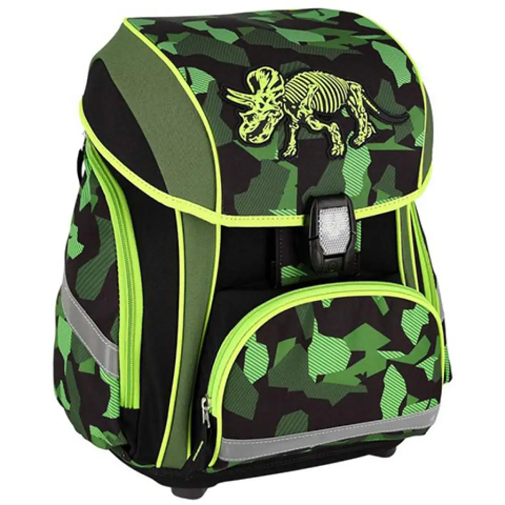 Spirit: Triceratops LED, 3D-Muster Schultasche, Rucksack 5-teiliges Set kép 7