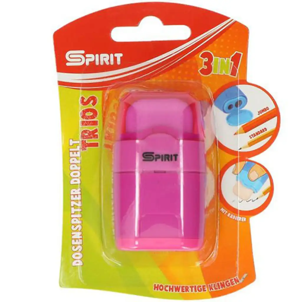 Spirit: Trios 3-in-1 Doppelspitzentankspitzer und Radiergummi in verschiedenen Farben, 1 Stück Packung kép 2