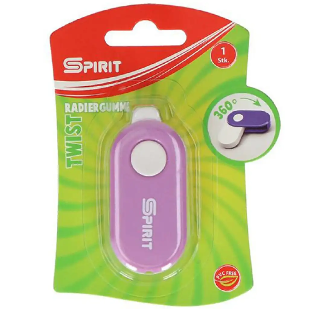Spirit: Twist ovaler Radiergummi in Kunststoffhülle in verschiedenen Farben kép 2