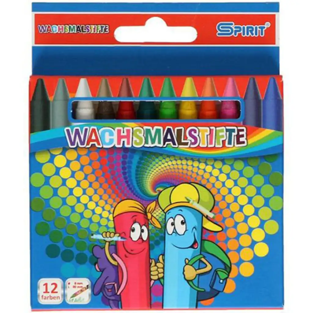 Spirit: Wachsmalstifte 12er-Set
